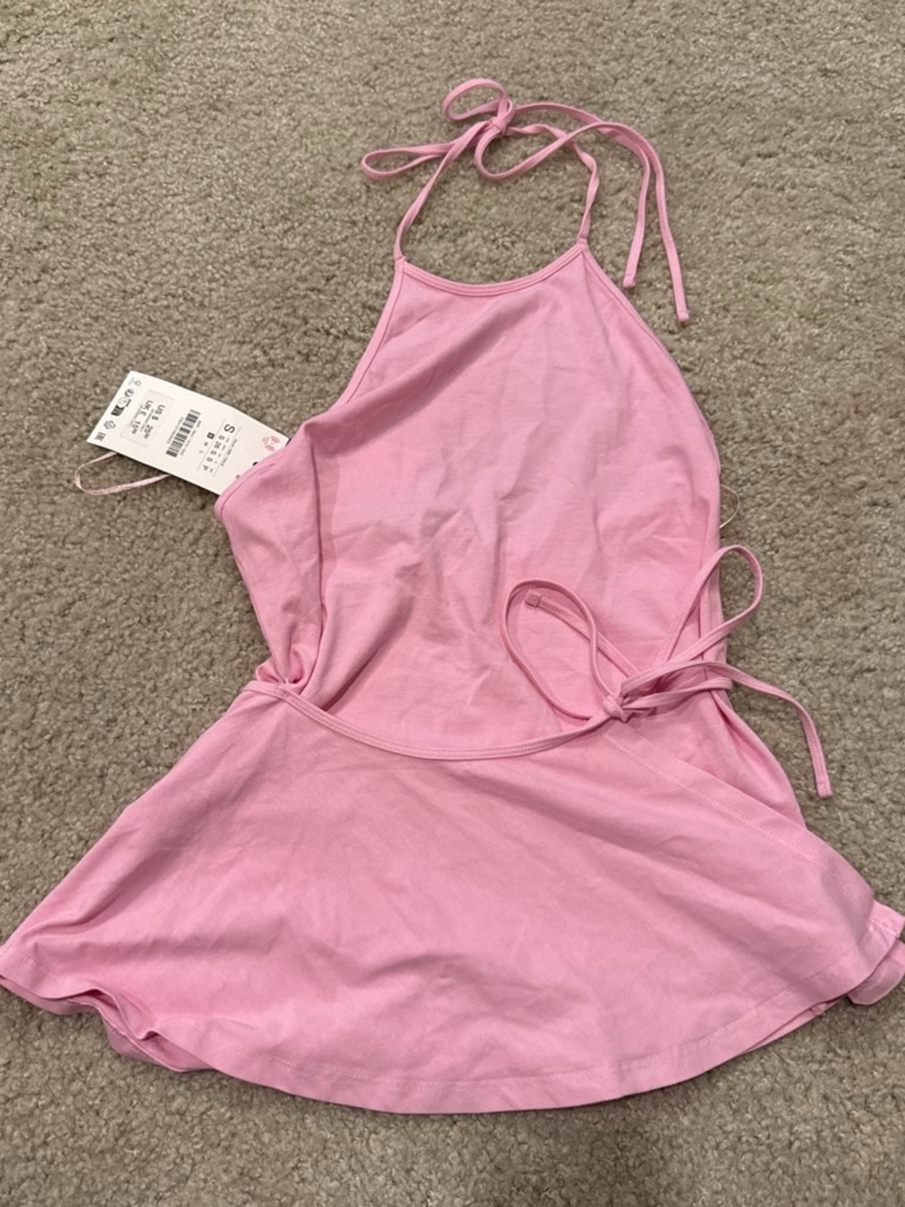 Zara peplum wrap shirt Small NWT